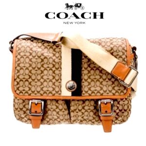 COACH 2008 Voyager Signature Crossbody Messenger Camera Travel Bag A1068 F70182